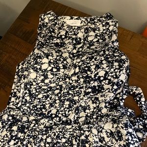 Soma Wknd dress.  Blue and white floral. Size medium.  Build in bra. Never worn.